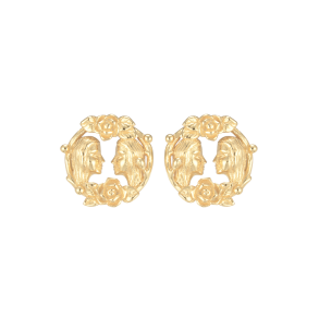 reringe med Stjernetegn - Tvilling Guldbelagt