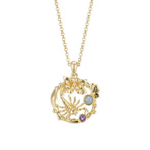 Skorpion Stjernetegn Halskde - Guldbelagt