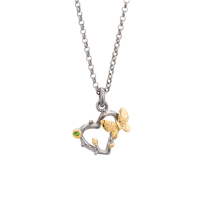 Hjerte Halskde Med somemrfugl