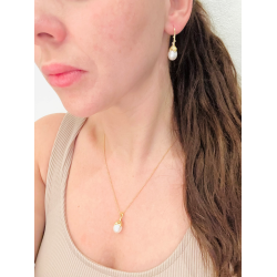 Perle Halsband - Guldbelagt