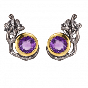 reringe oxideret slv - Ametyst