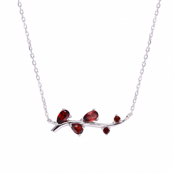  Designers Favorites Necklace - Branch with Garnet 