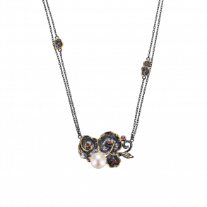 Designers Favorites Necklace - Freshwater pearl and Tourmaline