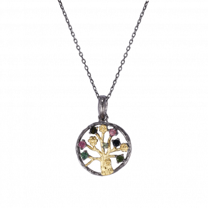 Livets Tr Halskde Med Turmalin