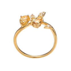 Ring med Citrin