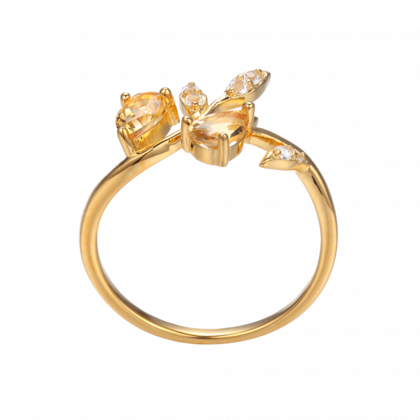 Ring med Citrin