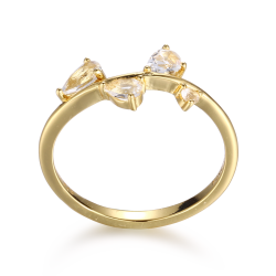 Topas Ring - �gte Sten