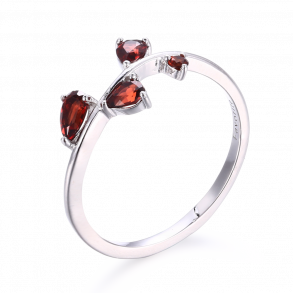 Granat Ring - gte Sten