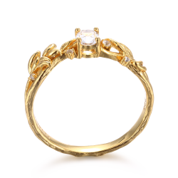 Ring Topas - Guldbelagt