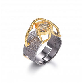 Citrin Ring Justerbar