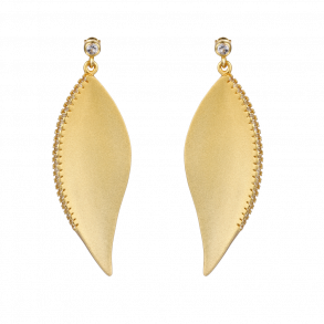 Guldbelagte reringe Med Topas