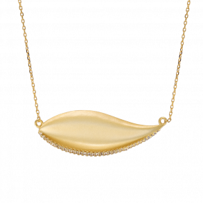 Guldbelagt Halskde Med Topas