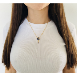 Anemone Halsband - Guldplterad