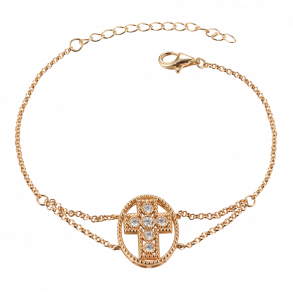 Cross Bracelet Goldplated
