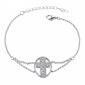 Cross Bracelet Silver