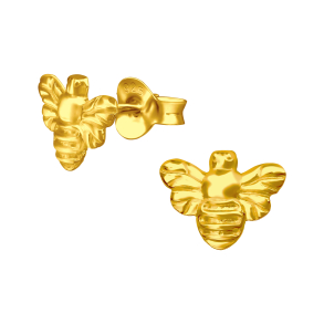 Bi reringe Guldbelagt Slv 