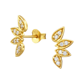 Blad reringe med krystaller