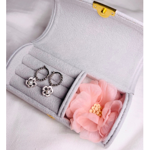 Buttercup Hoops - Silver