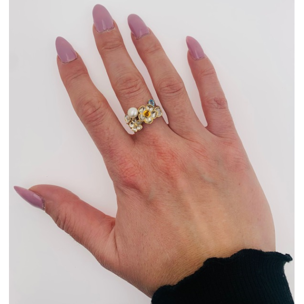 Flower Ring - Silver