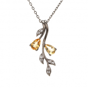 Citrin Halskde - Beautiful Citrine