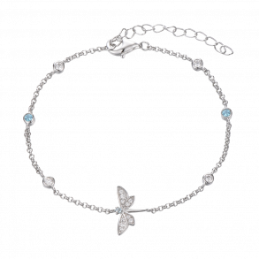 Bracelet With Dragonfly - Silver