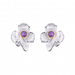 Blomster reringe Med Ametyst