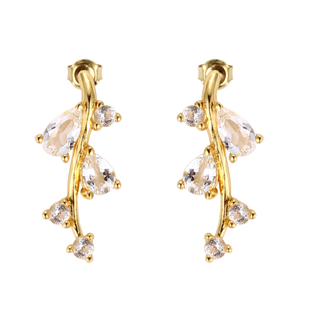 Designers Favorites Earrings - Branch with Topaz