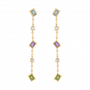 Konfetti reringe - Guldbelagt