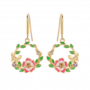 Colorful Nature Earrings - Goldplated
