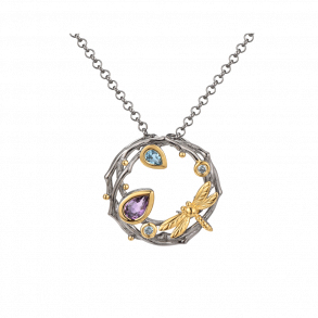 Guldsmeden Halskde - Mrkt Slv