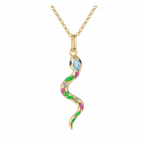 Snake Nature Necklace - Goldplated