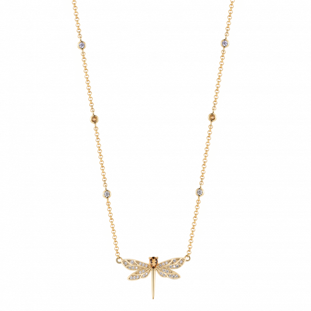 Dragonfly Necklace - Goldplated