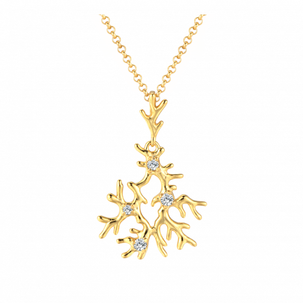 Coral Necklace - Goldplated