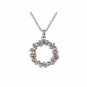 Champagne Necklace - Dark Silver