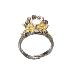 Ring Med Perle og sten