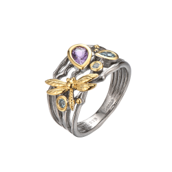 Dragonfly Ring - Dark