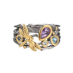 Dragonfly Ring - Dark