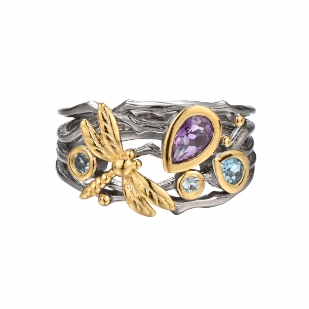 Dragonfly Ring - Dark