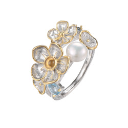 Flower Ring - Silver