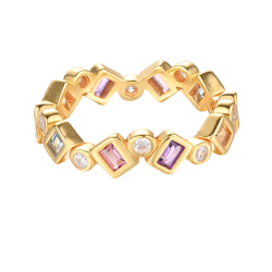 Konfetti Ring - Guldplterad