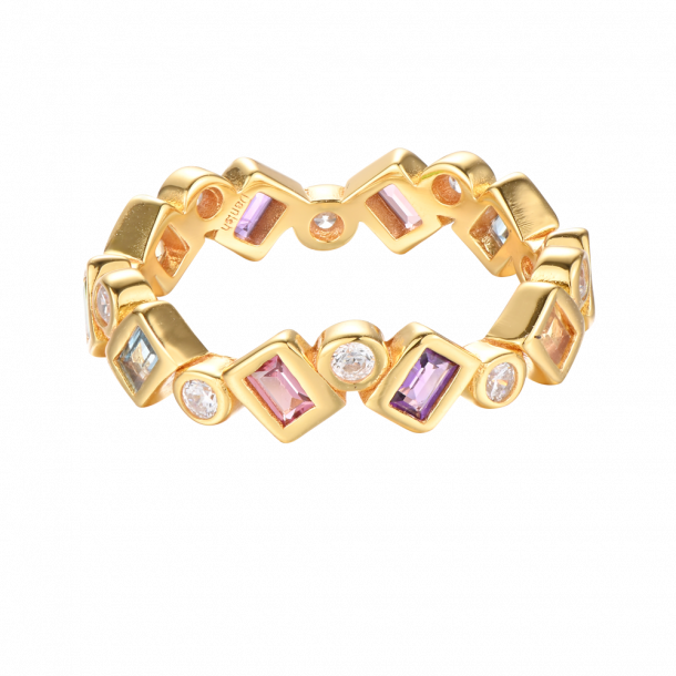 Konfetti Ring - Guldplterad