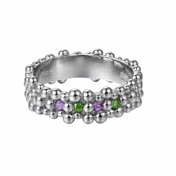 Champagne Ring -  Dark Silver