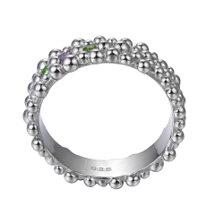 Champagne Ring -  Dark Silver