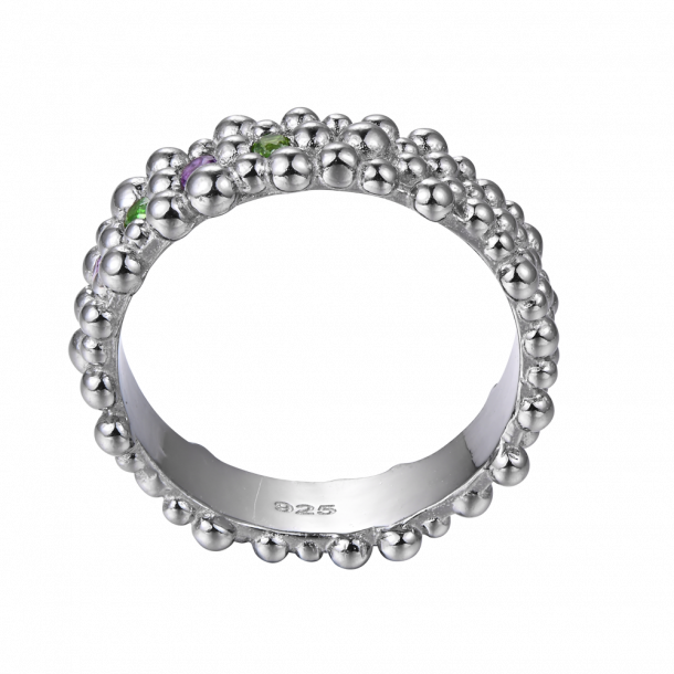Champagne Ring -  Dark Silver