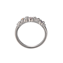 Champagne Ring -  Dark Silver