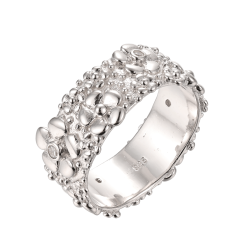 Blomster Ring - Slv