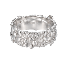 Blomster Ring - Slv
