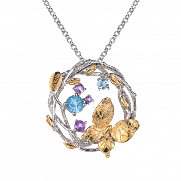 Butterfly Necklace With Nature