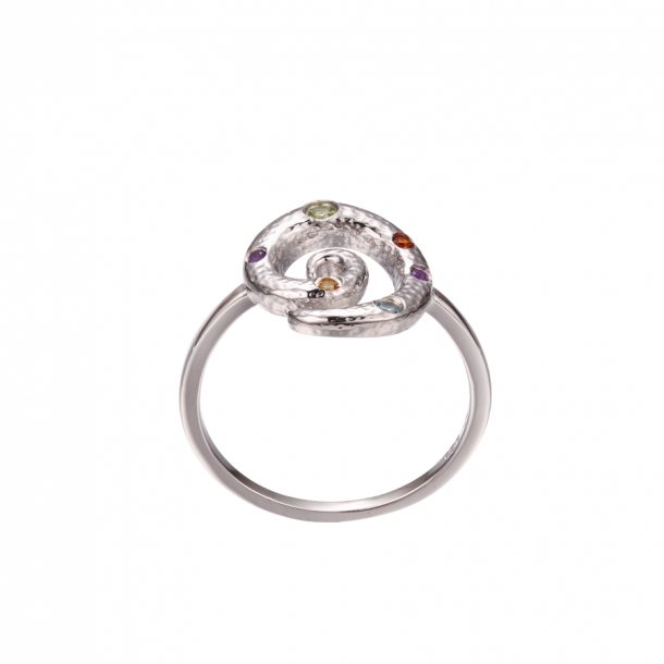 Spin Ring Med gte Sten