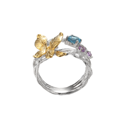 Ring Med Sommerfugl gte Sten